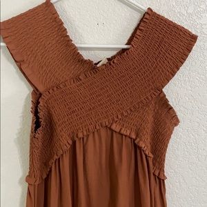 Rusty flowy dress